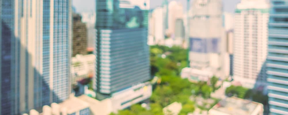 Foto aérea de um condomínio.