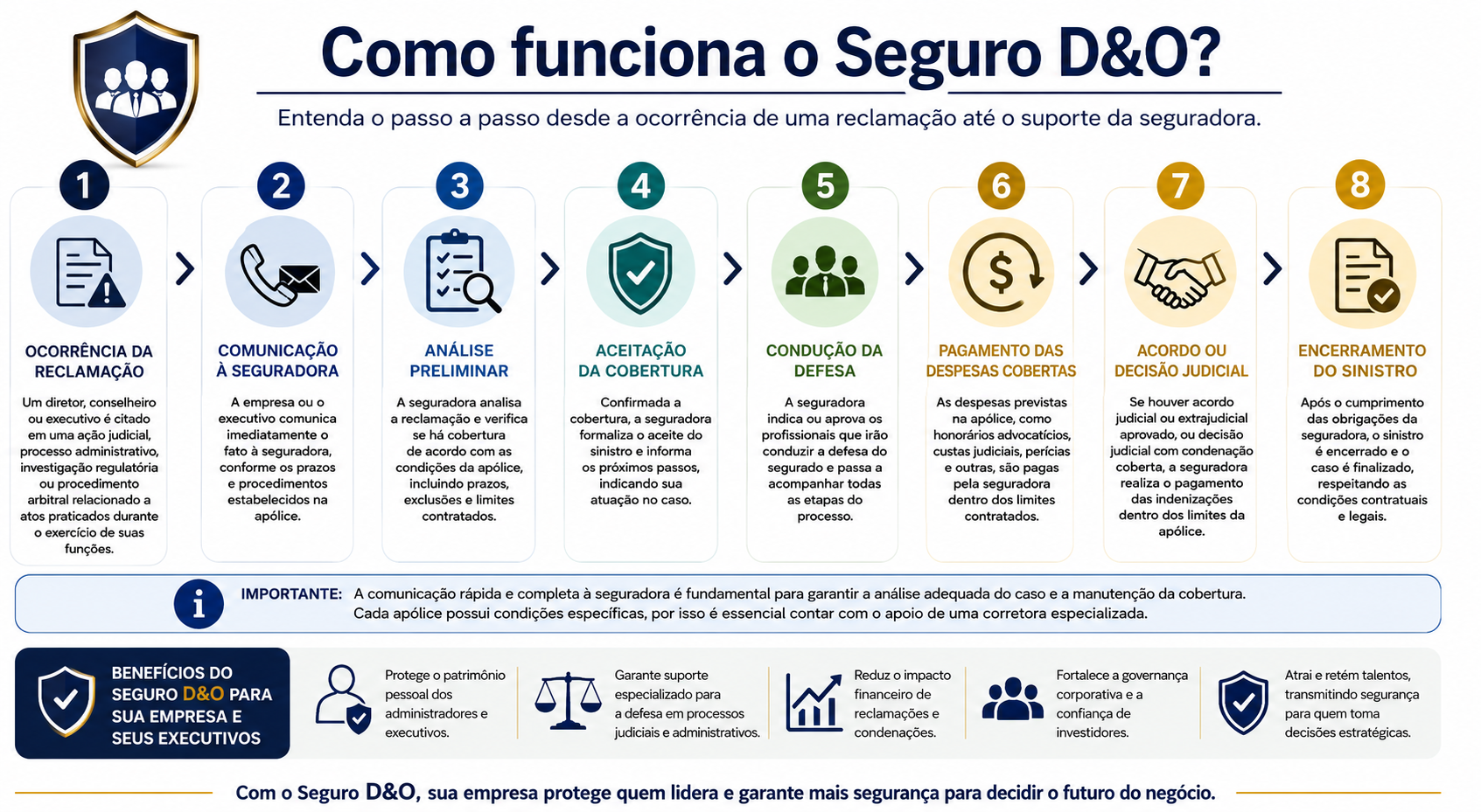 Entenda as fases do funcionamento do Seguro D&O